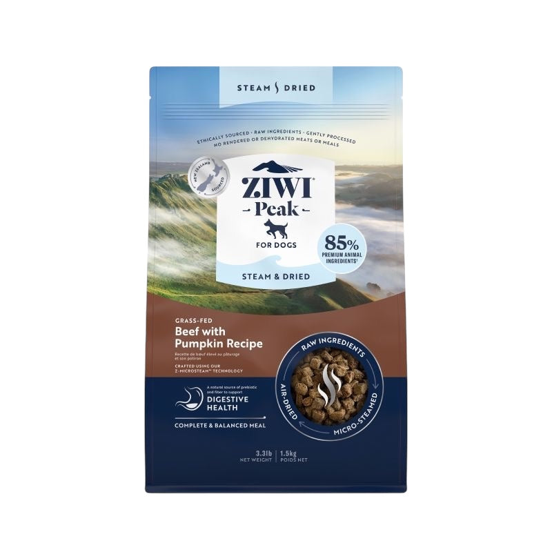 Ziwi Peak Steam & Dried Dog Beef Pouch