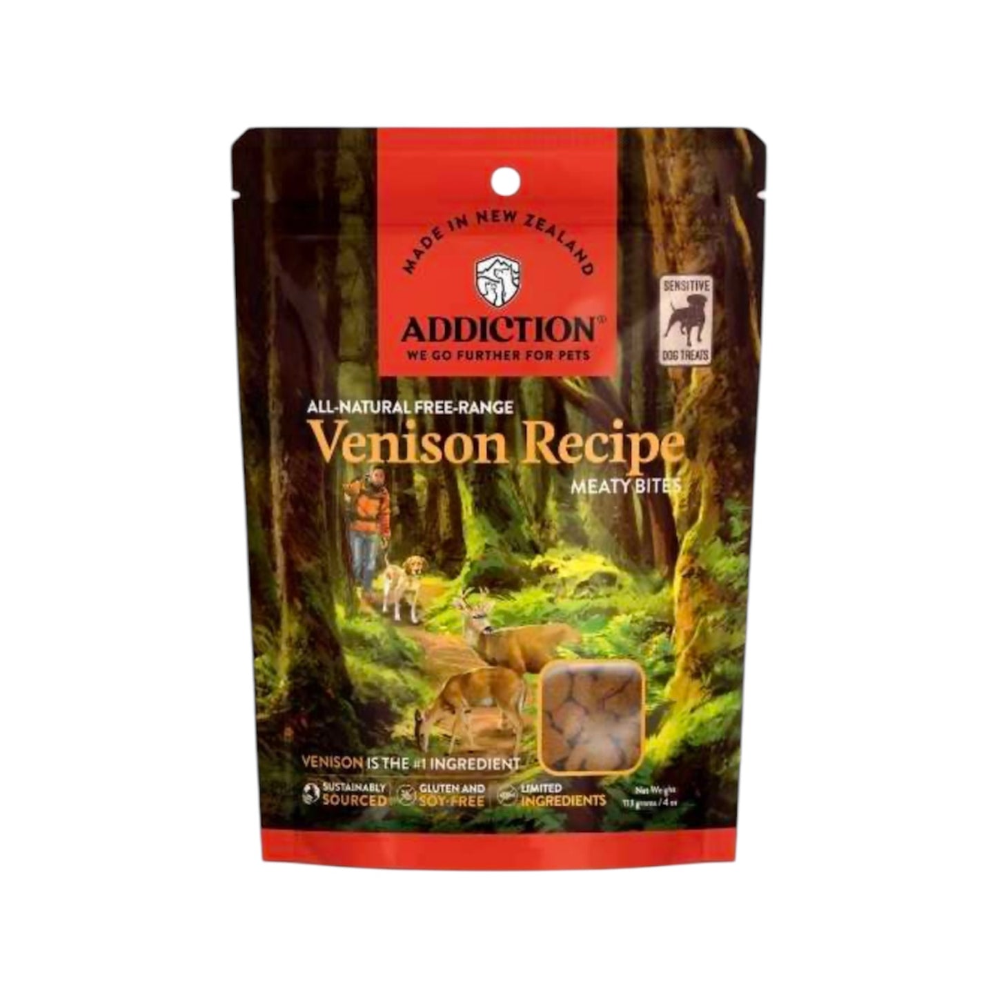 Addiction Meaty Bites - Venison (dog)