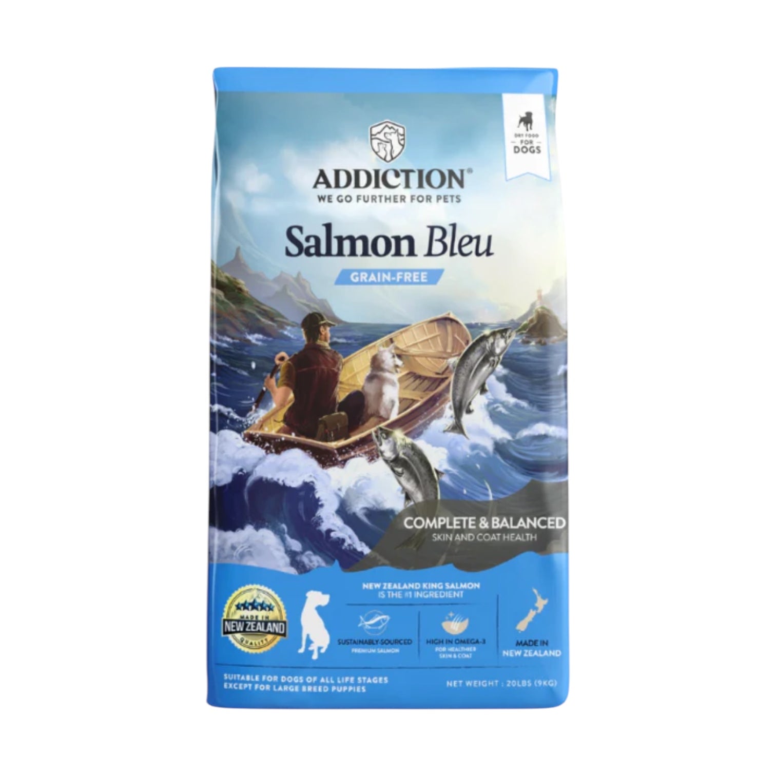 Addiction Salmon Bleu for Dogs – Ossu!