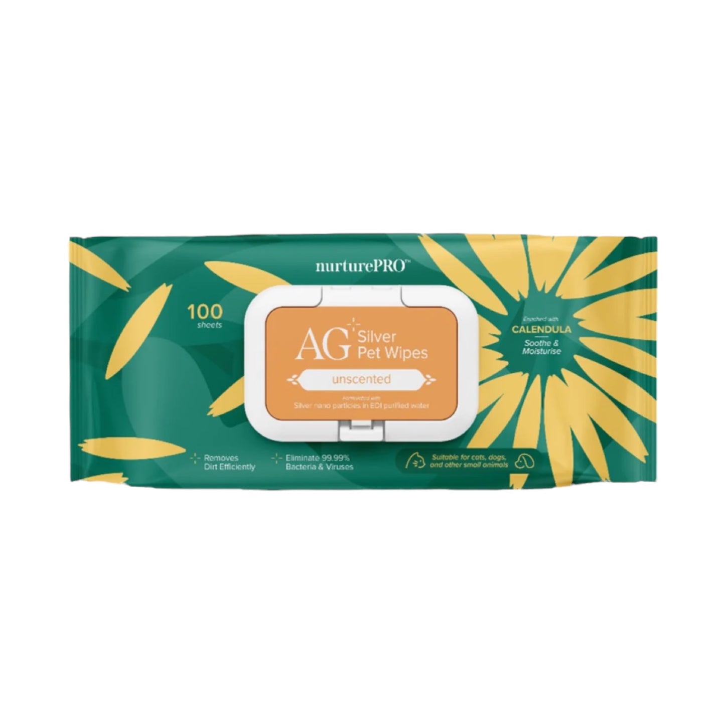 NurturePro AG+ Silver Pet Wet Wipes