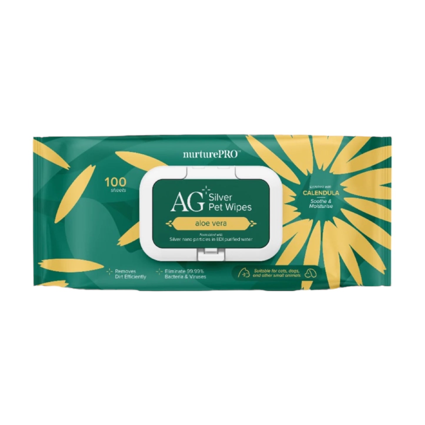 NurturePro AG+ Silver Pet Wet Wipes