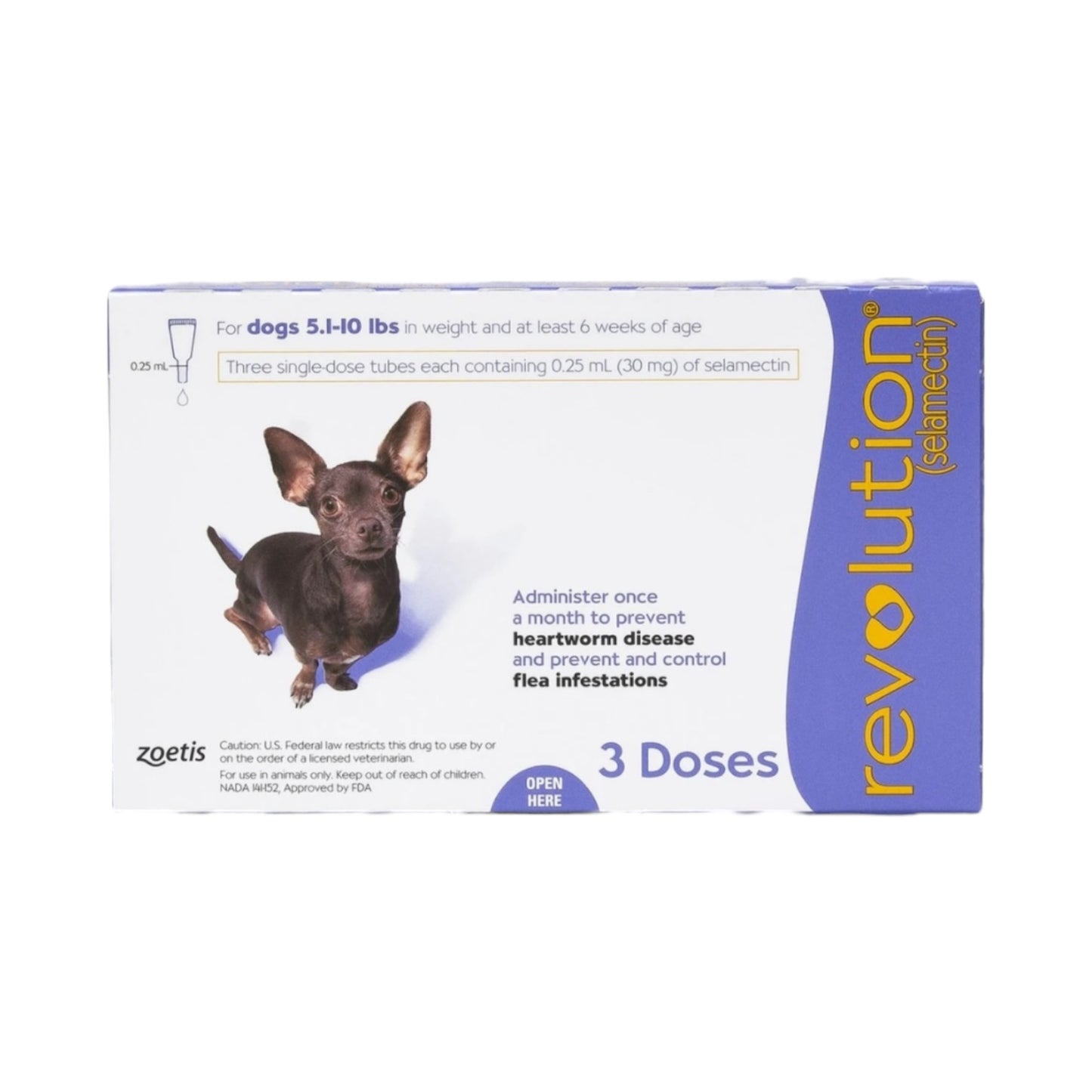 Revolution 30mg Dog (Purple) for 2.6-5kg