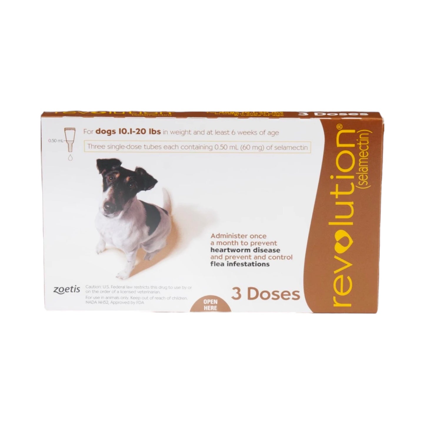 Revolution 60mg Dog (Brown) for 5.1-10kg