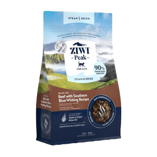 Ziwi Peak Steam & Dried Cat Beef Pouch